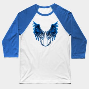 Blue chained wings Baseball T-Shirt